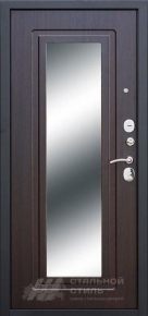 Дверь с зеркалом №75 с отделкой МДФ ПВХ - фото №2